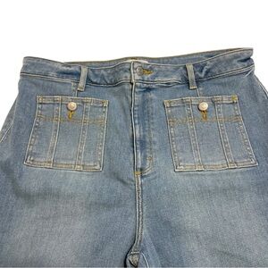 LOFT Light Blue Jeans The Curvy Kick Crop Women’s Size 18 Petite